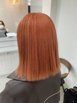 ギークス(GEEKS)&nbsp;【GEEKS渋谷】オレンジカラー/ハイトーンボブ/ボブレイヤー