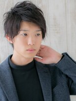 モッズヘア メン 新所沢店(mod's hair men)&nbsp;七三分け斜めバング社会人ビジネス爽やか無造作ショートd新所沢