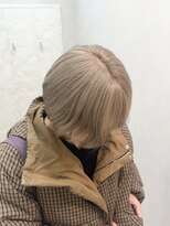 アプリ 南浦和(appri)&nbsp;ダブルカラーホワイトミルクティーベージュ/ボブ 38