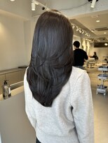 ムード(MOOD,)&nbsp;イメチェン/ピンクベージュ/アンブレラカラー/前髪/銀座駅