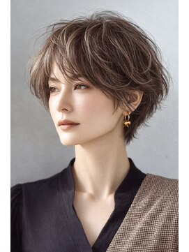 ハーツ(Heart's) 白髪ぼかし脱白髪染め大人ショート40代50代60代