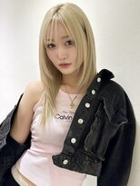 アイトーキョーエス 渋谷(AI TOKYO S)&nbsp;ピンクベージュ/アンブレラカラー/クールショート/前髪/渋谷