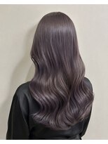 ウノ 南林間(UNO) 髪質改善カラーくびれ巻き髪ロングヘア透明グレージュ