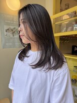 ヒントステーション(HINTSTATION)&nbsp;〈浅草 半個室〉ナチュラル顎下顔周りミディアムレイヤー