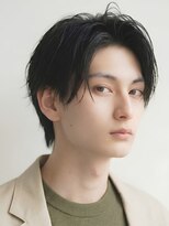 ブロッサム 東武練馬店(Blossom)&nbsp;爽やか◎黒髪韓国風センターパート/ゆるめニュアンスパーマ