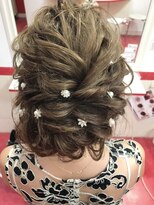 ヘアセットサロン プティ 神戸三宮(petit)&nbsp;ルーズツイストアップスタイル