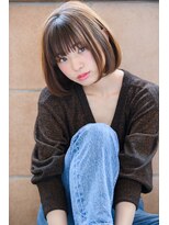 ネオリーブクレア 綱島店(Neolive Krea)&nbsp;透明感◎耳かけワンカールボブ　似合わせカット