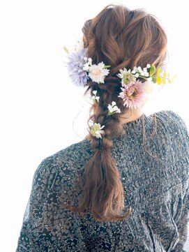 ヘアーサロン ラフリジー(Loufreasy) 編みおろしヘアアレンジ♪結婚式や二次会・前撮りの花嫁様にも♪
