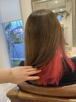 アドラーブル 女池店(adorable) 20代30代★無造作×切りっぱなしボブ×インナーカラー