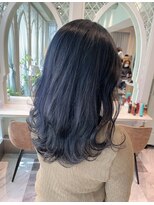 ロンド ロビン 栄(Lond robin)&nbsp;【Lond robin】河野まい　韓国風ブルーブラック縮毛矯正
