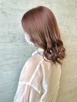 シャルムヘアー(charme hair)&nbsp;ブリーチ無しWカラーピンクベージュ