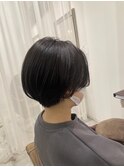 【ハンサムショート】【暗髪カラー】10代 20代