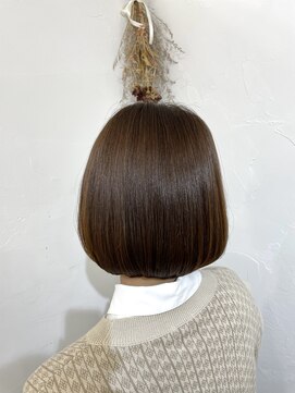 クリアリティ ヘアーサロン 京都駅前本店(clarity hair salon) ナチュラル艶ボブ　@1101_hairstyle●045●