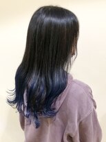 リー 枚方(Lee)&nbsp;熊谷　インナーカラー×ブラックブルー