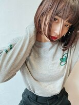 ロウバイレボ 柏(lou by revo)&nbsp;イメチェン/レッドブラウン/大人ミディ/フルバング/ショートボブ