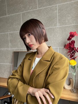 サンド 鹿児島中央(sand) ボブ/フルバング/ハッシュカット/イメチェン/似合わせカット]