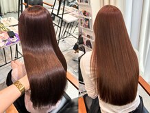 【ブリーチなしダブルカラー】韓国アイドル風★ピンクブラウン原宿/ブリーチなしダブルカラー/髪質改善