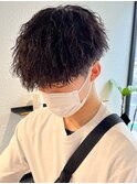 ツイストスパイラルパーマ メンズパーマ メンズサロン 眉毛