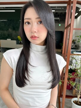 ソピ バイ インビテーション(sopi by invitation) 【NARUOKA】レイヤーロング/暗髪/グレーベージュ/地毛風カラー