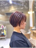 てぐしでまとまるショートボブヘア