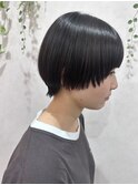 10代20代ツヤ感秋ヘアー＊コンパクトショートスモーキーアッシュ