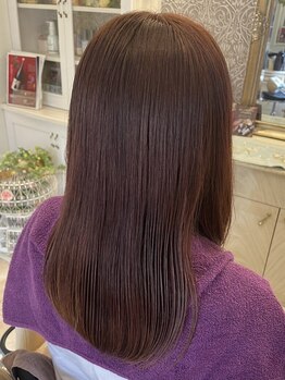 はなゆらの写真/《髪質に合わせたケアカラーが可能》KPX/マテリケア/リノヴィール、3種の内部補修トリートメントをご用意◎