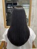 平日限定☆【縮毛矯正】髪質改善酸性ストレート＋TR＋レングスカット