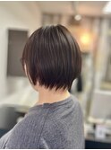 丸みショート/アッシュブラウン
