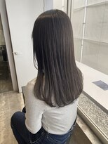 ビーヒアナウ N゜03 金沢駅西店(BE HERE NOW) オリーブグレージュ×セミロング