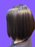 【シルエットもこだわる縮毛矯正】毛髪内部補正ストレート＋骨格美整カット