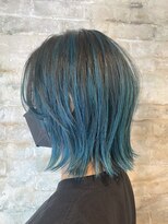 ココロ ヘアーアンドスパ 目黒(cocoro hair&spa) グリーンブルーバレイヤージュ