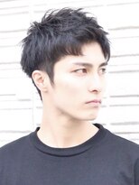 ハレ ヘアサロン(Hale hair salon)&nbsp;Haleスパイキーショートブルーブラックニュアンスパーマ原宿