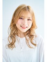 ユニックス イオンモール幕張新都心店(UNIX)&nbsp;ふんわりカールロングスタイル[ハイトーンカラー]◎30代40代