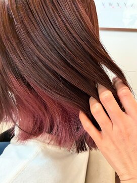カルムヘアデザイン(Calme hair design) インナーカラー・ボブ