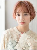 ■ハイトーンカラー/透明感カラー/ブリーチカラー☆小顔ショート