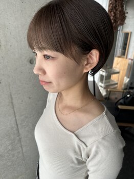 アオゾラヘアー 本店(AOZORA HAIR)の写真/【ショートカット＆ボブが得意】ショートstyleは“1mm”単位までこだわるAOZORA HAIRにオマカセ☆