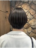 ROUIS 津田沼 丸みショート/ツヤ髪スタイル/ダークグレージュ
