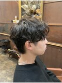 シャドウパーマ×ウルフカット