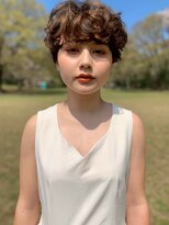 キース ヘアアンドメイク 恵比寿(kith. hair&make)&nbsp;大人ショート/デザインパーマ/波巻き/ブラウン