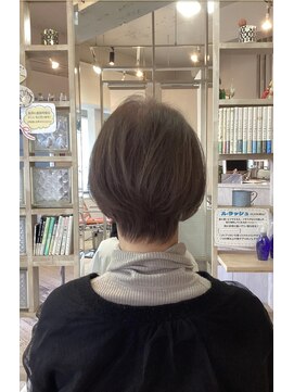 アシャ ヘアー ソリューション 神戸店(asha hair solution) イメチェン/ピンクベージュ/アンブレラカラー/前髪/摂津本山