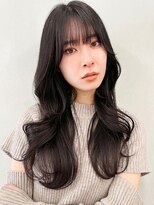ヌードルバイコア(noodle by CoRe.gn)&nbsp;シフォンベージュブリーチなし透明感ロングレイヤー夏カラー