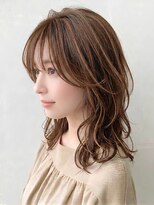 ウィールール 札幌店(WE RULE)&nbsp;透明感ハイライト×ブリーチなしカラー/大人ロング/小顔カット