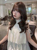 フォルテ 表参道店(FORTE)&nbsp;韓国風レイヤーカット/顔周り/ミルクティーベージュ/表参道