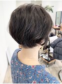 【I.】無造作前下がりショートボブ30代からの大人女性におすすめ
