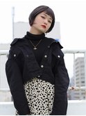#ショートボブ#オン眉ショート#黒髪ショート#ショートヘア