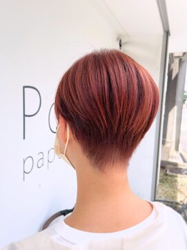 ヘアーメイクパウダー 天王寺寺田町店(Hair make powder) 大人可愛い20代30代40代小顔ウルフレイヤーボブ丸みショートボブ