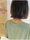 【三ツ井純】モカベージュ 束間お洒落ボブパーマ インスタ大人気