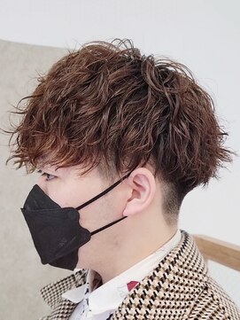 フィフス 原宿(fifth) ツイストスパイラルパーマツーブロックマッシュ波巻きパーマ