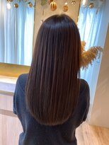 アンド ラ ブランシュ(&.La Blanche)&nbsp;ロングヘア/グレージュカラー/ココアベージュ/黒髪カタログ/大宮