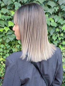 アルバム 渋谷パルコ(ALBUM) バレイヤージュ_チェリーブラウンフェミニンロング_ba423491